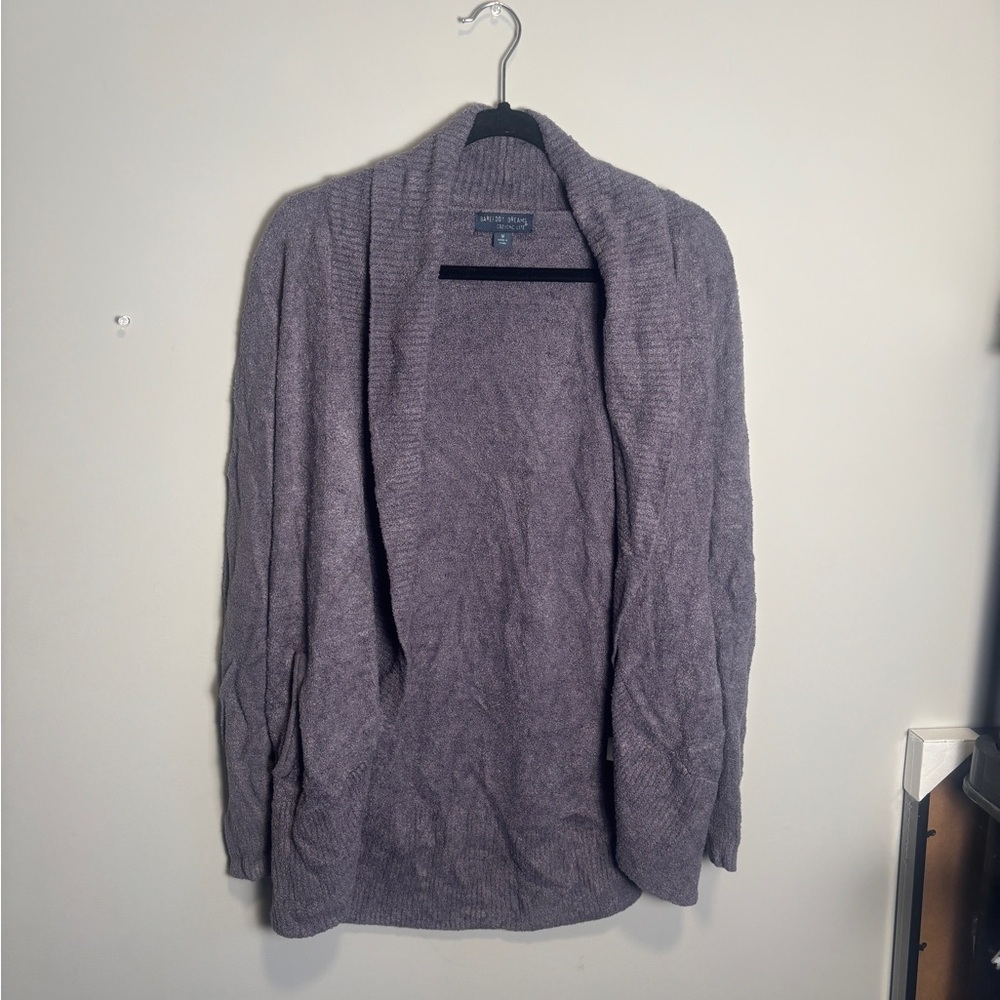 Barefoot Dreams Purple CozyChic Lite Soft Plush Cardigan